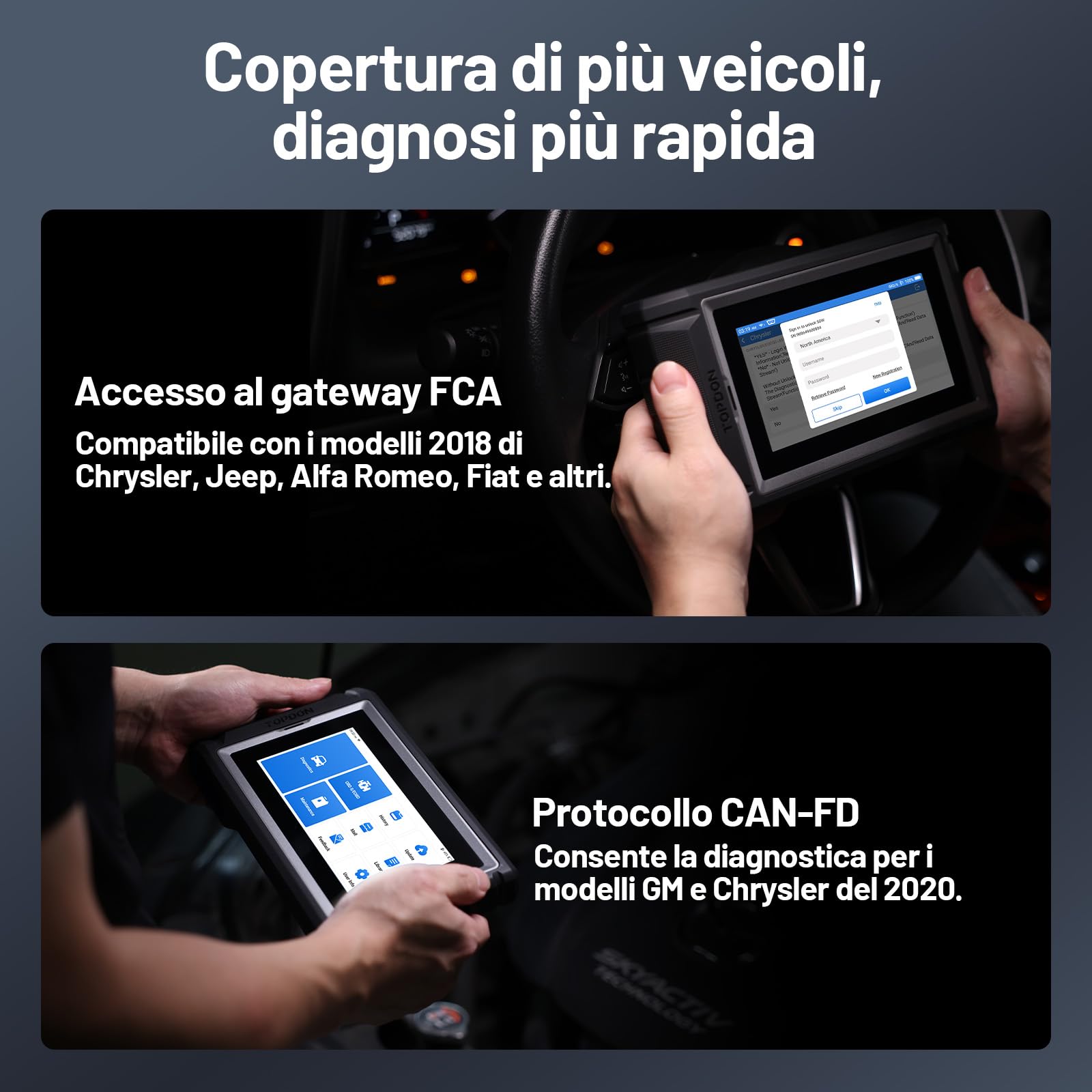 TOPDON ArtiDiag800 BT 2, strumento di diagnostica per tutti i sistemi, oltre 28 funzioni di manutenzione, controllo bidirezionale, wireless Bluetooth, 2 Anni di Aggiornamenti Inclusi