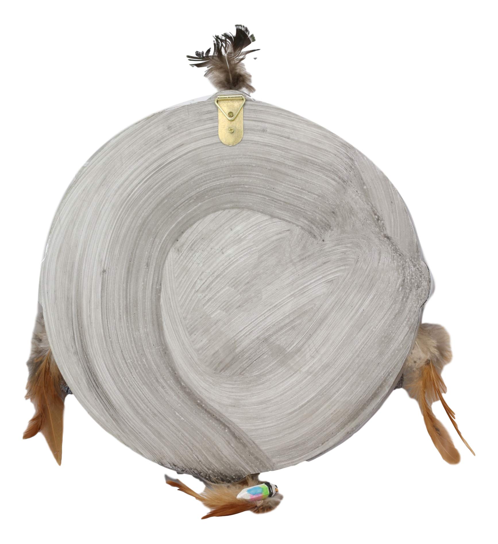 Ebros Traumfänger, groß, 30.5 cm Durchmesser, dreifache Göttin Triskele, Dreifaltigkeit, keltischer Alpha, Wolf, runder Traumfänger mit Federn, Wandbehang, Aufhänger für Zuhause und Büro, Talisman