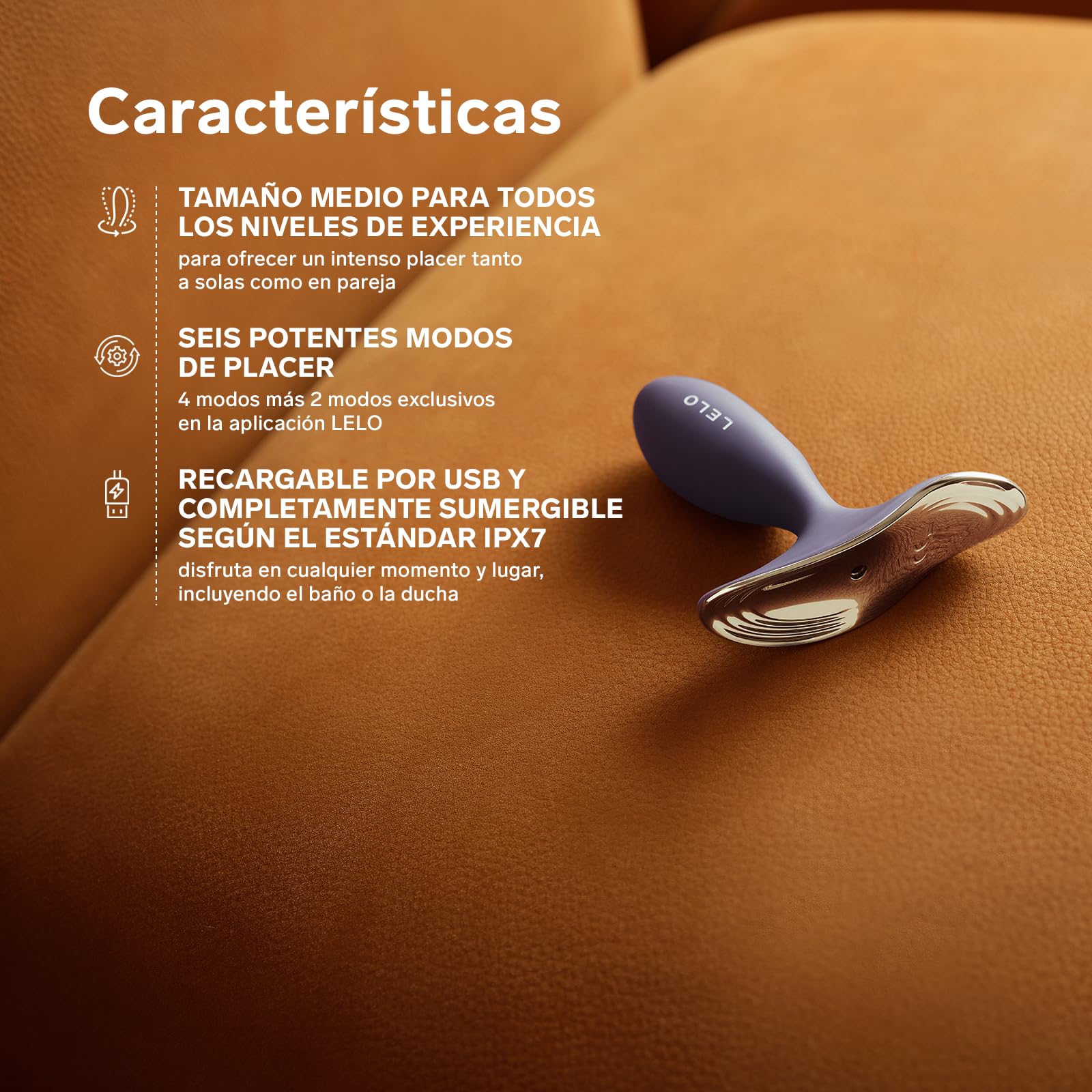 LELO SURFER 2 Plug Anal Unisex con Vibración y 6 Modos de Placer, Dildo Anal, Dilatator, juguetes sexuales, buttplug, juguetes sensuales pareja, sex toys (Cyber Purple)