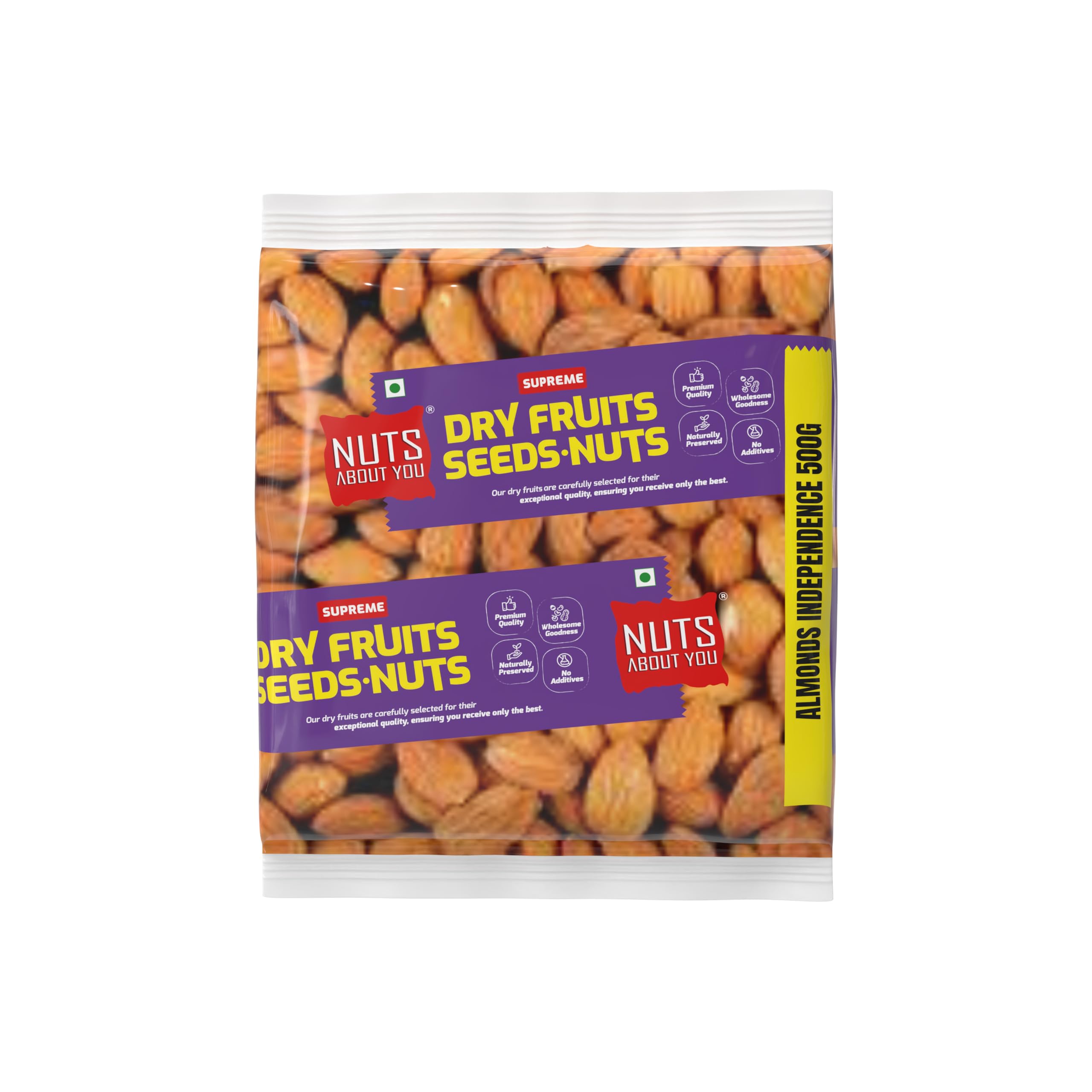 Regular ALMONDS, 500 g | Regular | 100% Natural | Badam | Independence variety
