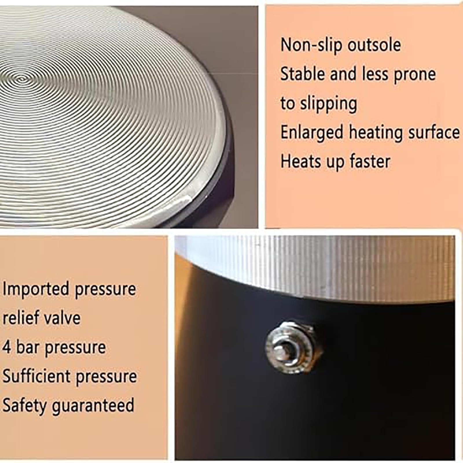 Espumador de leche profesional para estufa con tecnología de vapor de alta presión y boquilla de precisión para café perfecto, latte, capuchino, espresso. Logra espuma de calidad barista en casa