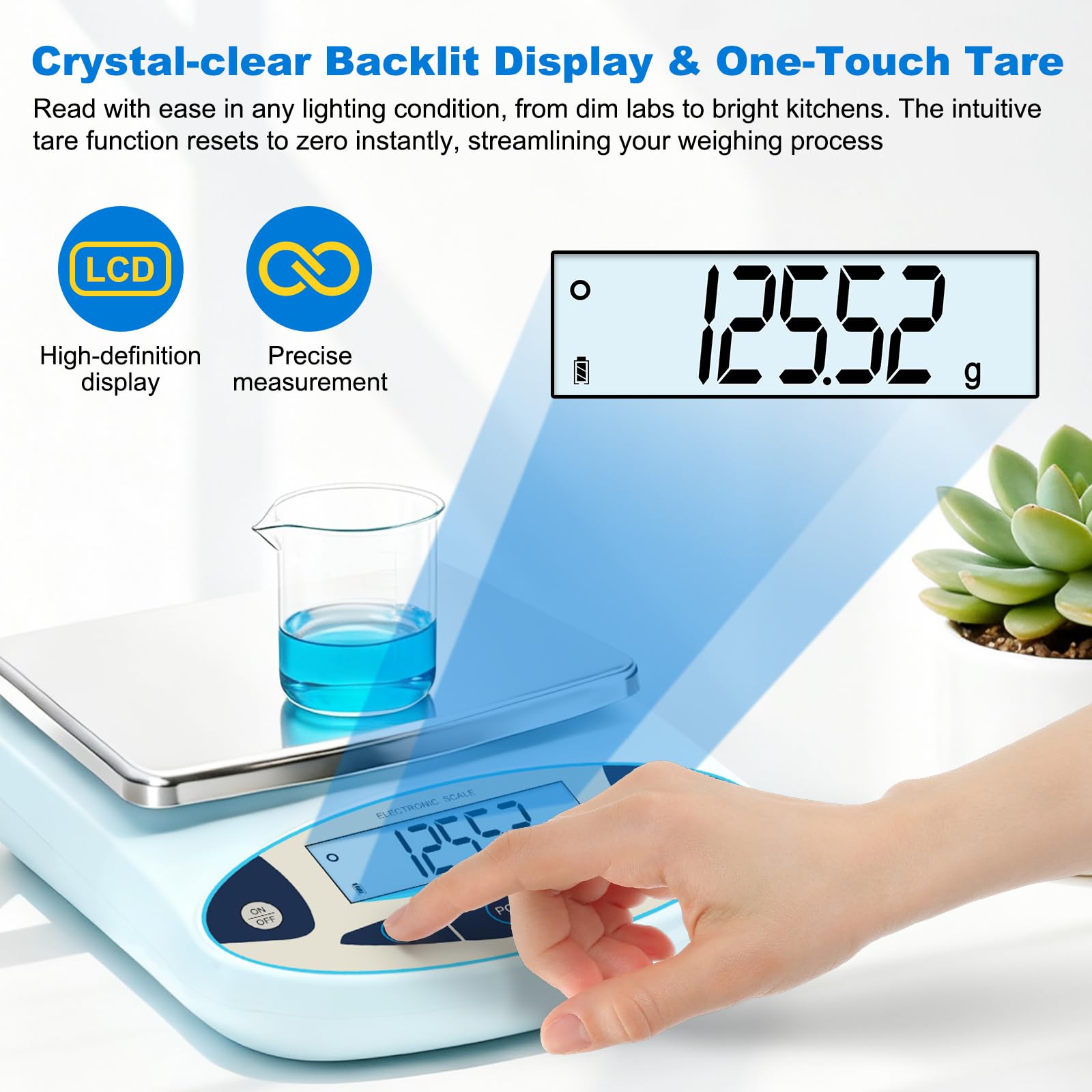 Precision Lab Balance - 5000g x 0.01g -5