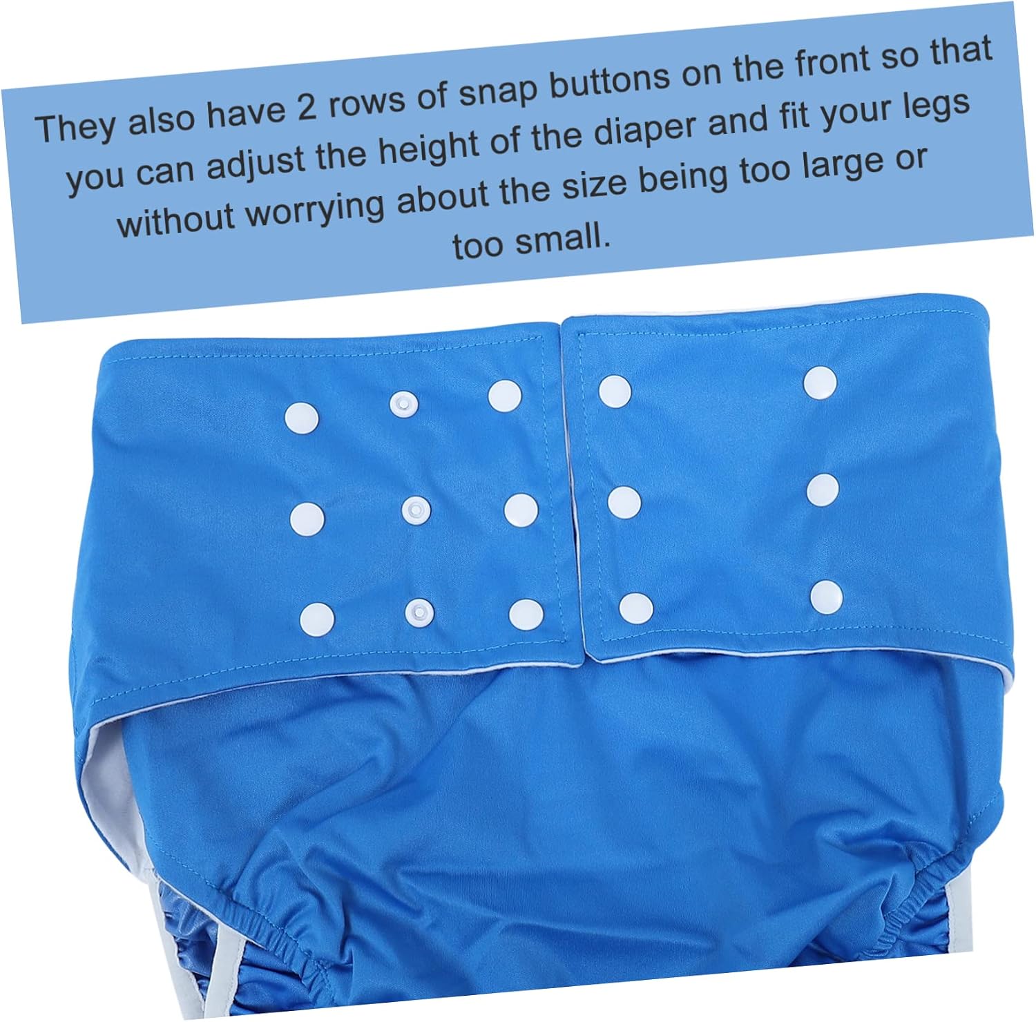 NOLITOY Eco-Friendly Diaper Pants Reusable Adult Diapers Adjustable Waist Elastic Leg