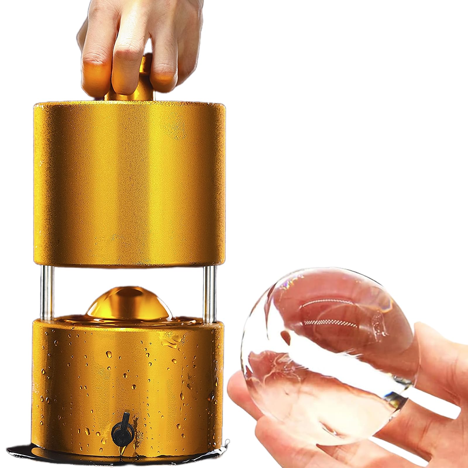 Eiskugelpresse Maker, große Kugel für Cocktails, langsam schmelzen, einzigartig