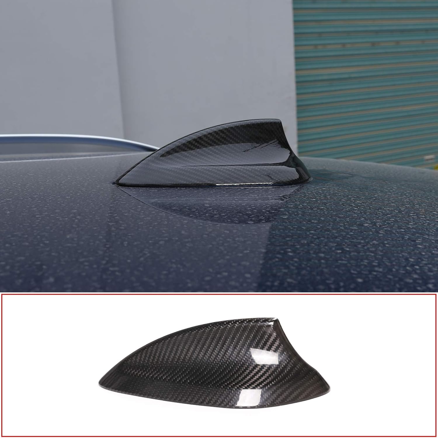 Suitable for F15(14-19)/F20F21(12-16)/F16(15-19)/F45F46(15-19)/F26(14-19)/F48F49(16-19)/G01(18-19) /F85F86 (15-19) BMW Antenna Cover Real Carbon Fiber 1 Piece Set