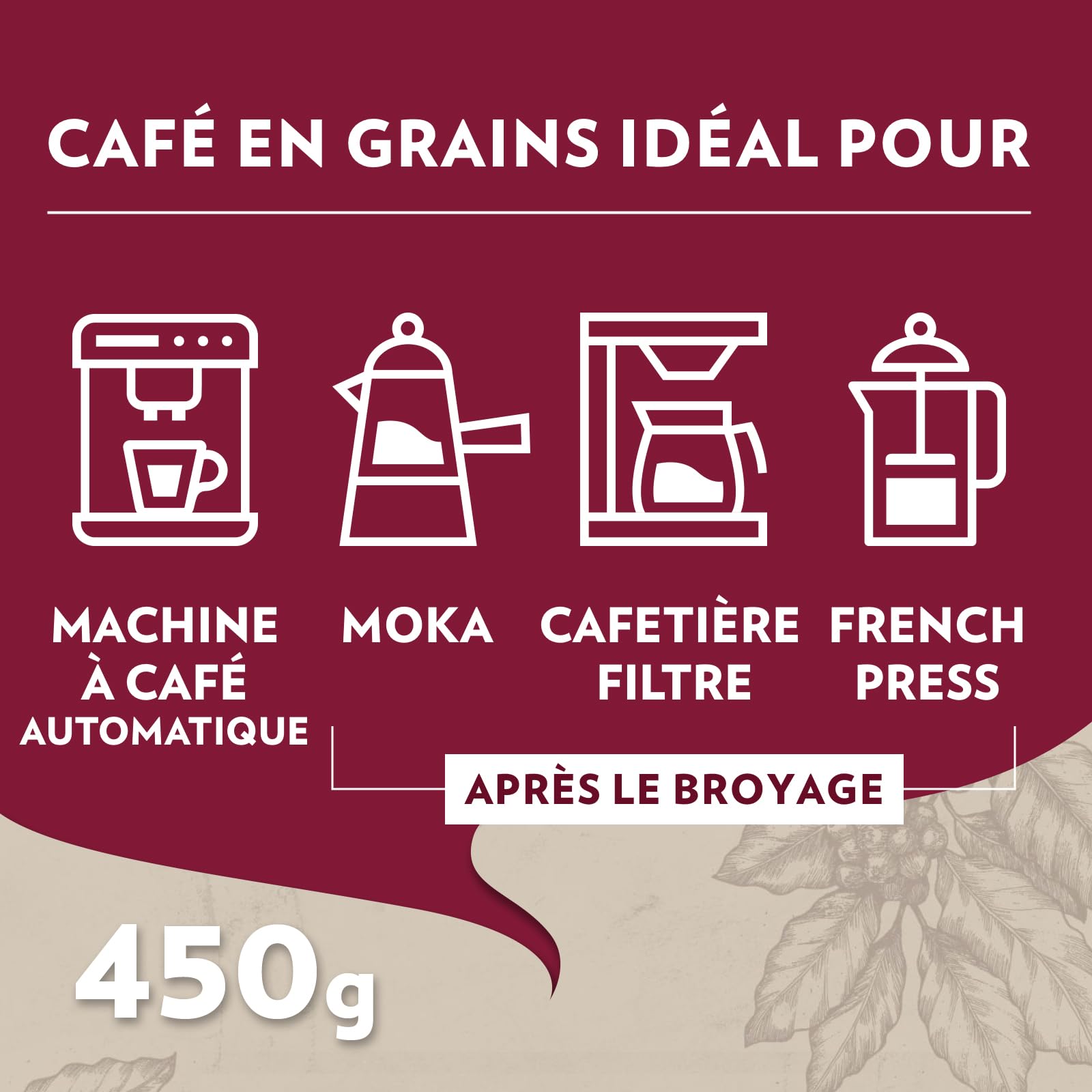 Lavazza, Tales of Napoli, Café en Grains, 450 g, pour les Machines à Café Automatiques, Notes de Cacao et de Caramel, Arabica et Robusta, Intensité 9/10, Torréfaction Foncée