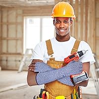 Vista 4 de JenPen 3 Pairs Protective Arm Sleeves Arm Protectors for Thin Skin and Bruising Cut Resistant Sleeve Level 5 Burn Protection