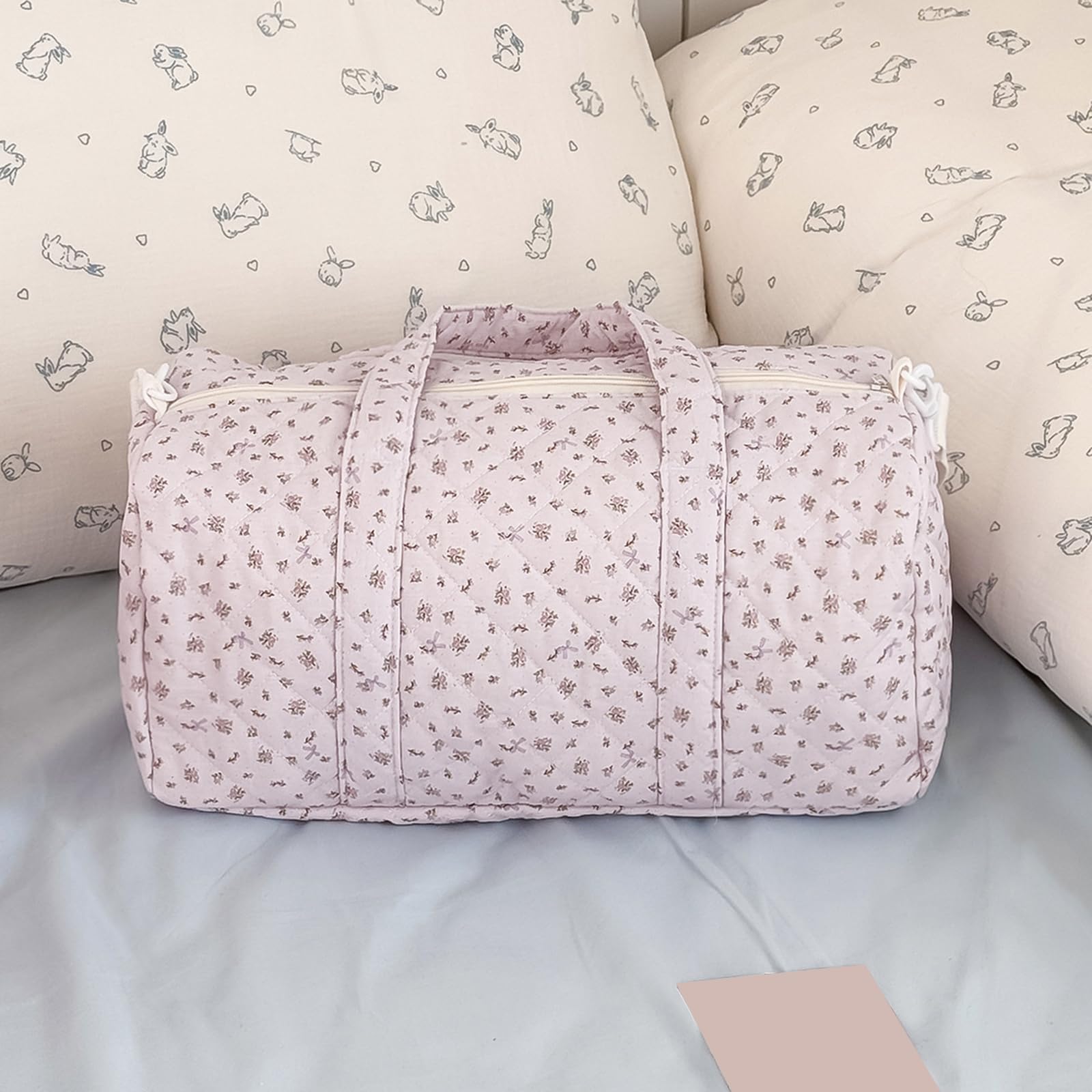 Quilted Floral lekka damska torba podróżna z dużym