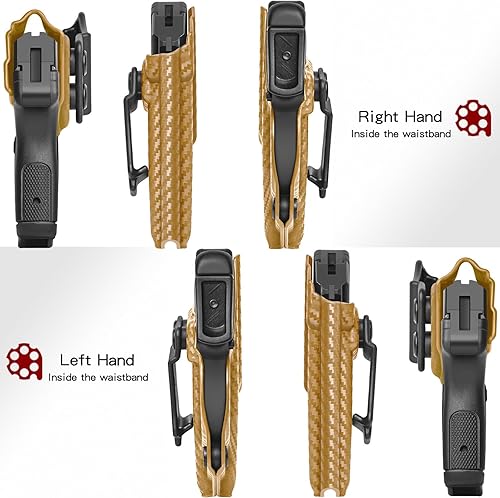 Miniatura 7 de Ruger LCP 380 Holster IWB Kydex Holster Fit: Ruger LCP 380 Auto Pistol – Inside Waistband Concealed Carry – Adjustable Cant & 'Posi-Click' Retention