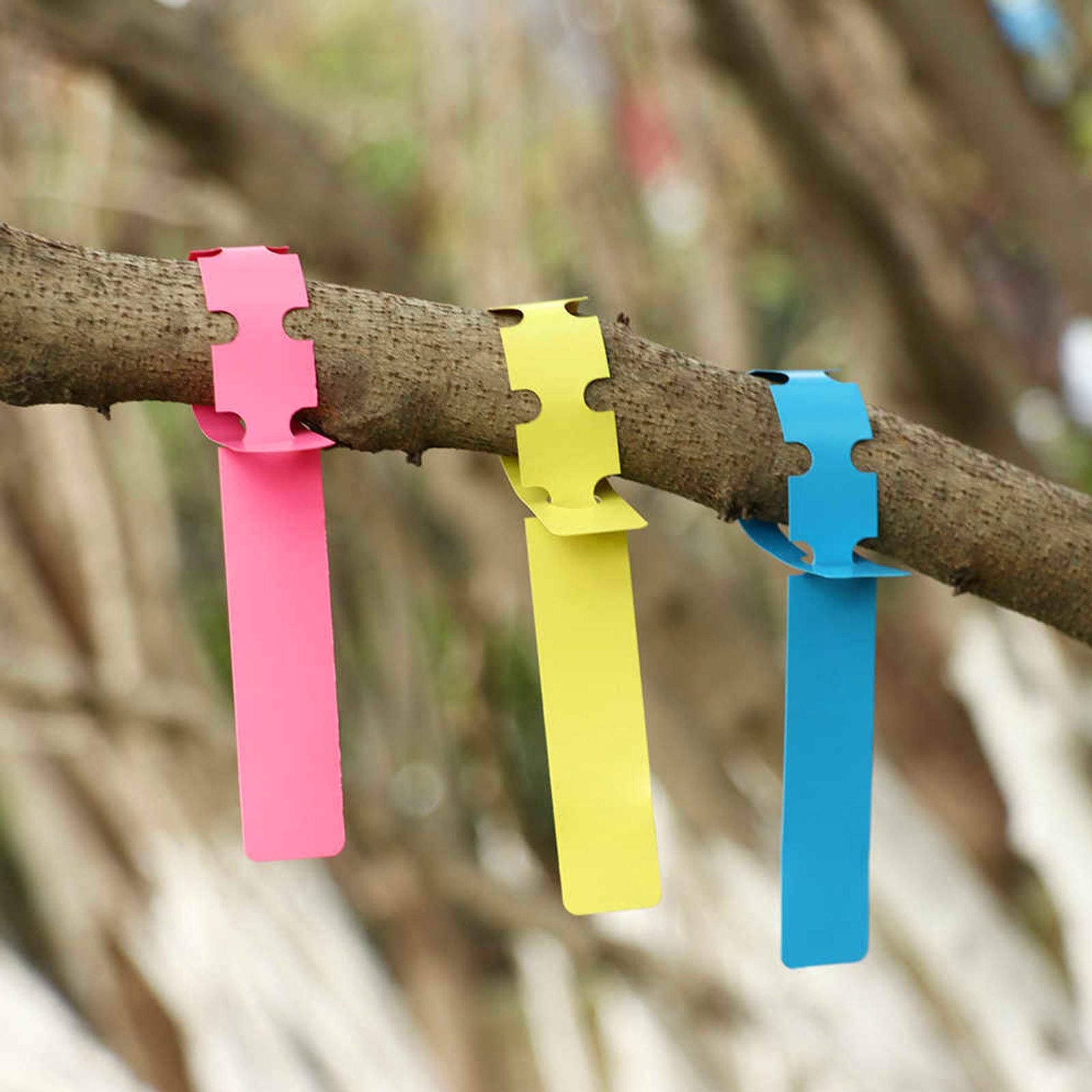 ZOENHOU 1200 etichette per piante in plastica in 6 colori, regolabili, avvolgenti, per piante da appendere, etichette per piante da giardino