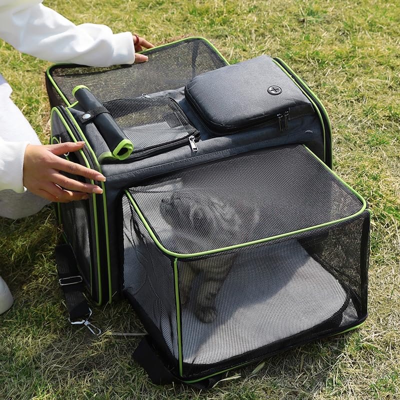 Mochila para gatos expandible estilo caravana para compartir momentos inolvidables en la naturaleza 7
