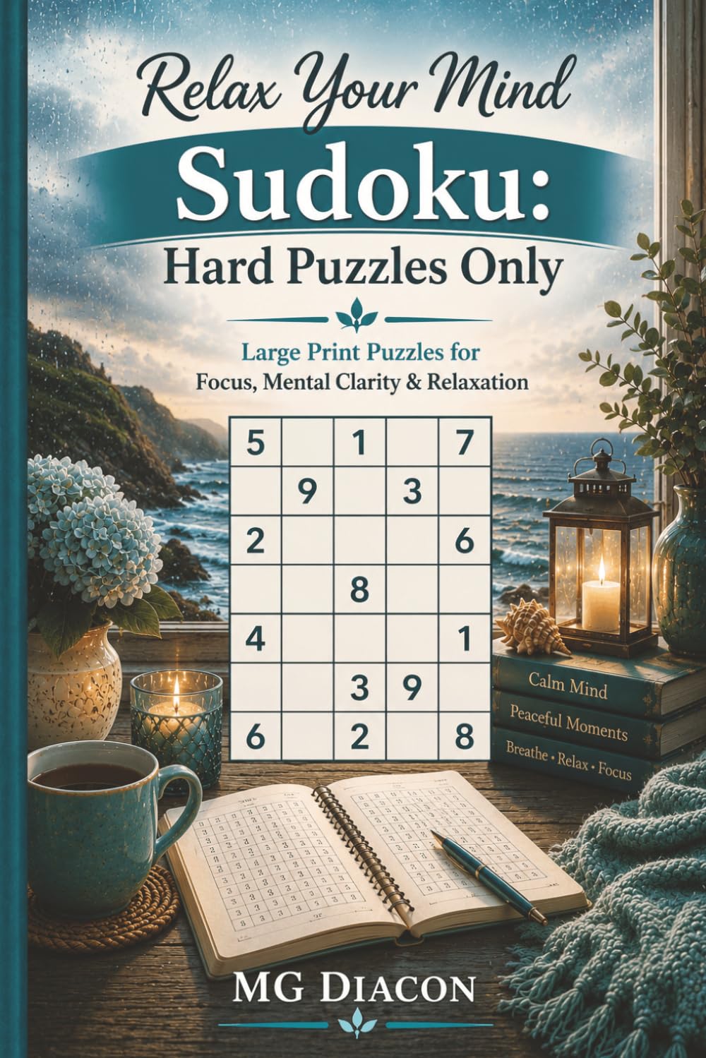 Relax Your Mind Sudoku - Hard Puzzles Only: Large Print Puzzles for Focus, Mental Clarity & Relaxation