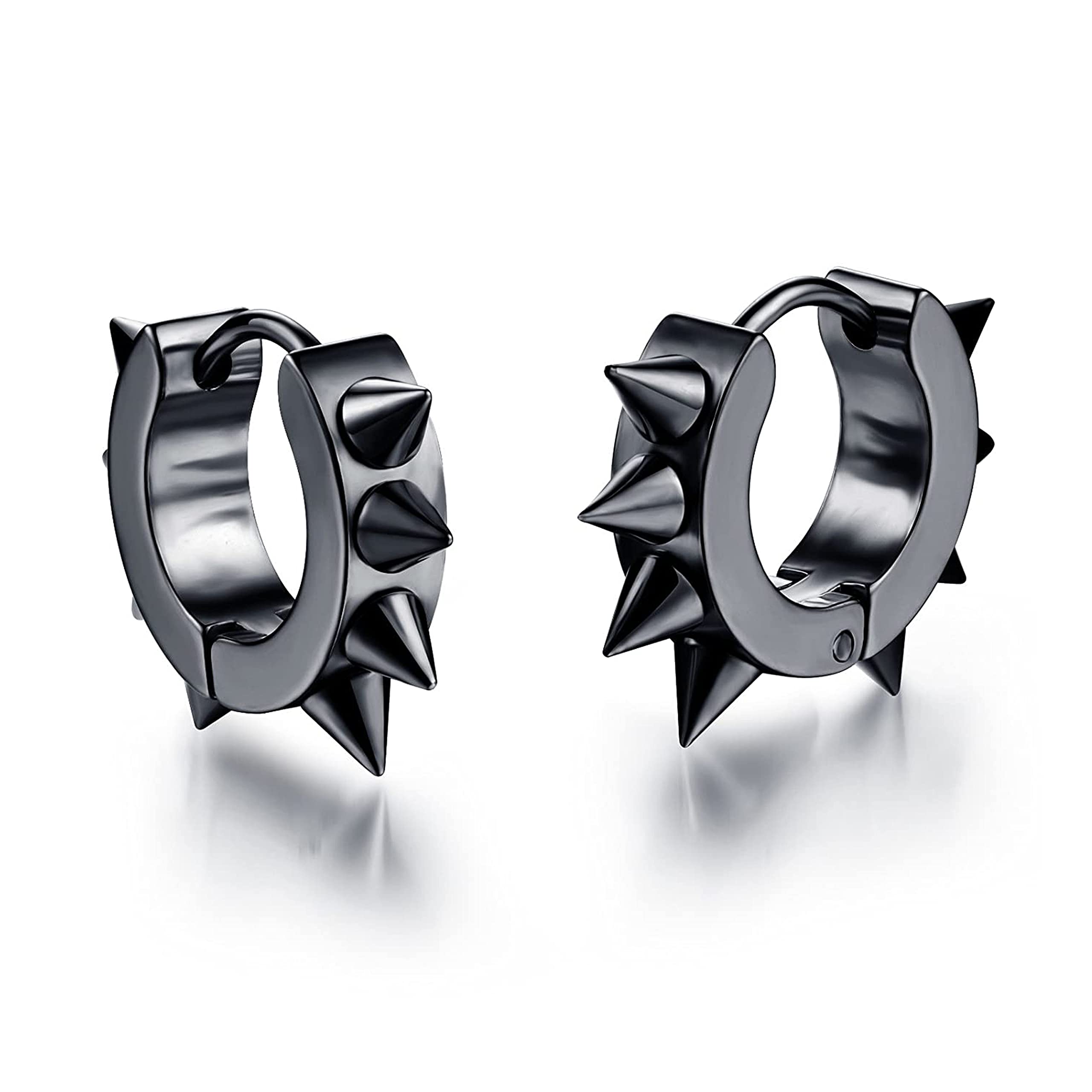 Fashion Frill Spikes Earrings Women Black Stylish Drop Earrings For Men Boys Anniversary Gift Jewellery accessories (B0BR42S8RX) Amazon Price History, Amazon Price Tracker
