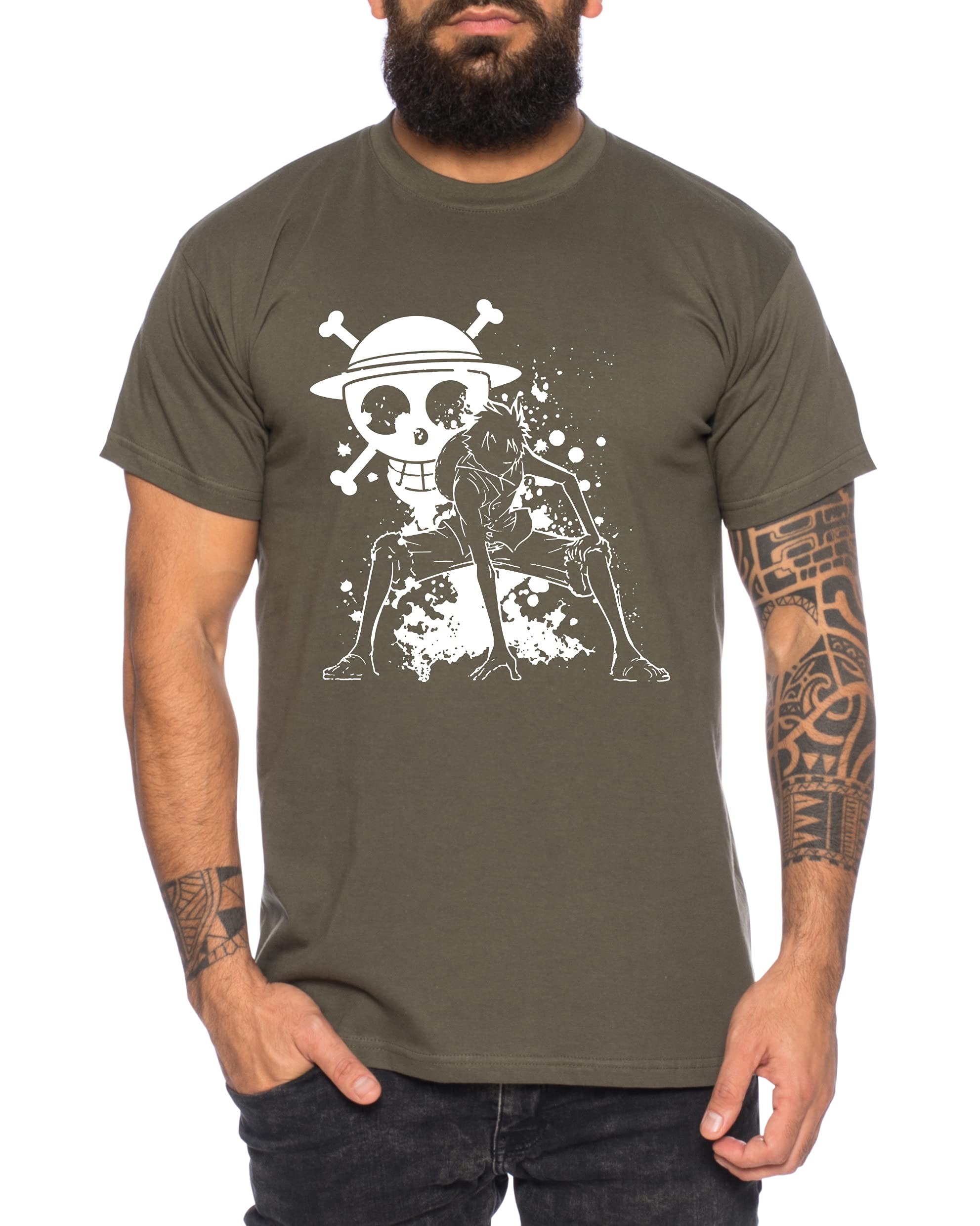 Tee Kiki Ruffy Angry Gear Zoro One Manga Camiseta 2 Luffy de Hombre Anime Piece