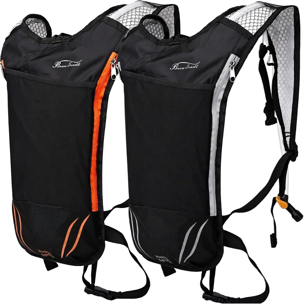 Paquete de 2 bolsas de hidratación con mochila de 2 litros, vejiga de agua, ideal para deportes al aire libre, correr, senderismo, acampar, ciclismo, esquí
