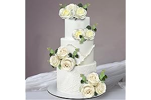 Ethereal Flower Cake Toppers: Edible Elegance for Unforgettable Wedding Celebrations