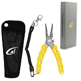 danco 6-Inch Stainless Steel Fishing Pliers with Tungsten Carbide Cutters