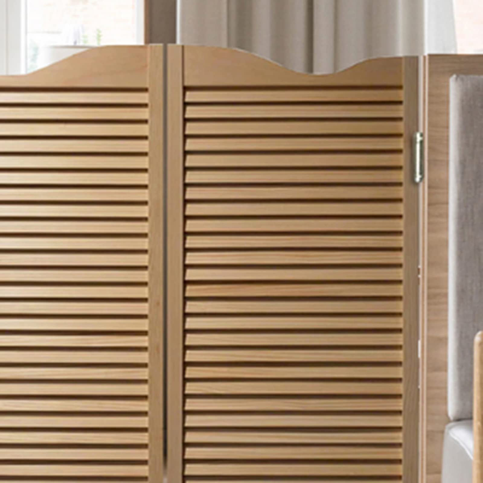 Portes Battantes,Porte Battante De Volet,Porte De Cow-Boy En Bois Massif Cloison De Porte Bar Cuisine Fermeture Automatique Clôture Demi-Taille Porte,Taille Personnalisée,B,W90xH70cm(35x27.5in)