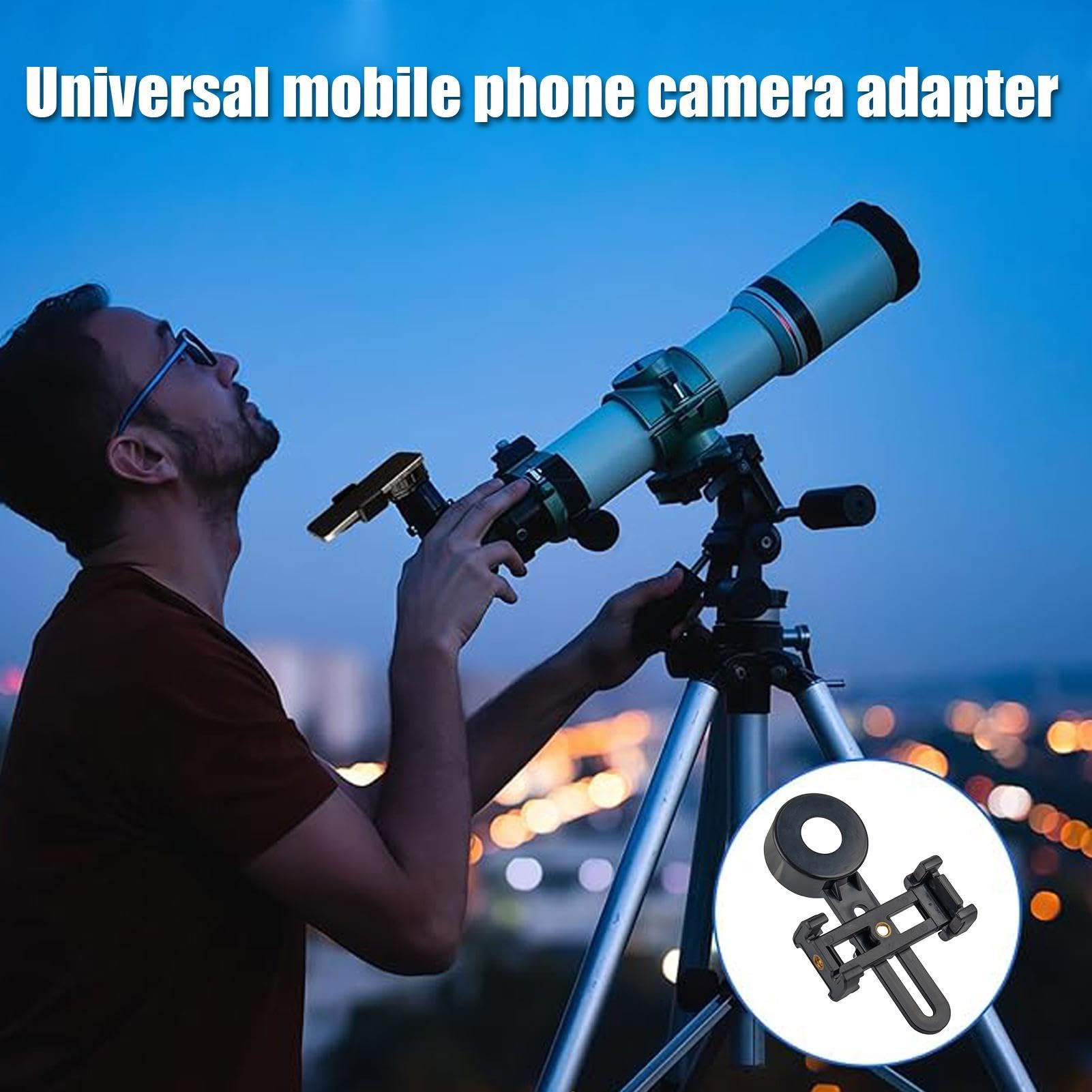 Adattatore universale smartphone fotografia, supporto cellulare compatibile binocolo e monoculare Parole chiave: supporto telefono binocolo, adattatore ottica fotografica