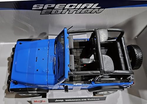Miniatura 4 de Jeep Wrangler Rubicon 118 Escala fundida a troquel Coche Metal Colección Edición Especial