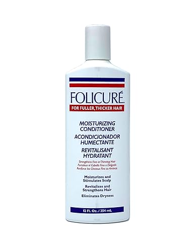 Folicure Acondicionador hidratante para cabello más completo y grueso, 12 onzas