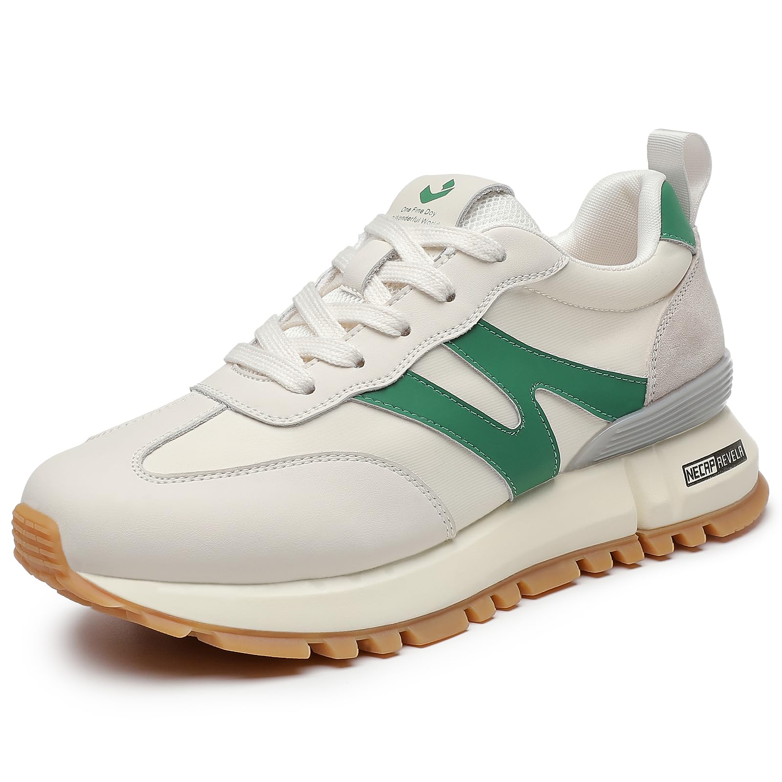 somiliss Sneaker Damen Atmungsaktive rutschfeste Alltag Sportschuhe | Atmungsaktives Obermaterial, PU+TPR Sohle (4 cm) für stabilen Halt, zeitloses Design, leicht & bequem für Alltag, Reisen