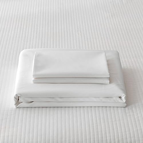 Miniatura 5 de HeimenAogo Juego de funda de edredón de algodón egipcio tamaño matrimonial, tejido de satén, suave y sedoso, suave y transpirable, con cierre de