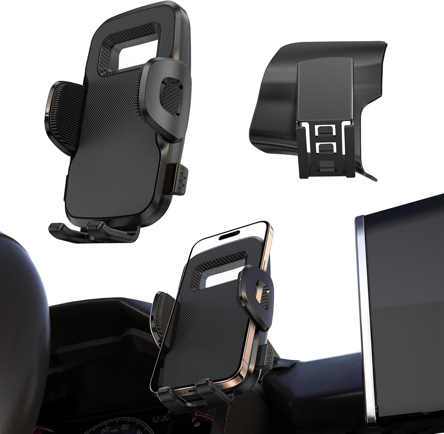 Car Phone Holder Mount for 2019-2025 Toyota RAV4 LX XLE,2019-2025 RAV4 Hybrid LE XLE SE Woodland XLE, Prime SE Auto Accessories Shockproof Interior Decoration Mobile Cell Smartphone Bracket