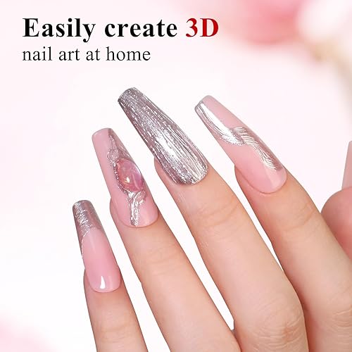 Miniatura 4 de Imtiti Gel para esculpir arte de uñas 3D, 1 tubo de 0.5 fl oz, adecuado para diseño de uñas, tallado de uñas