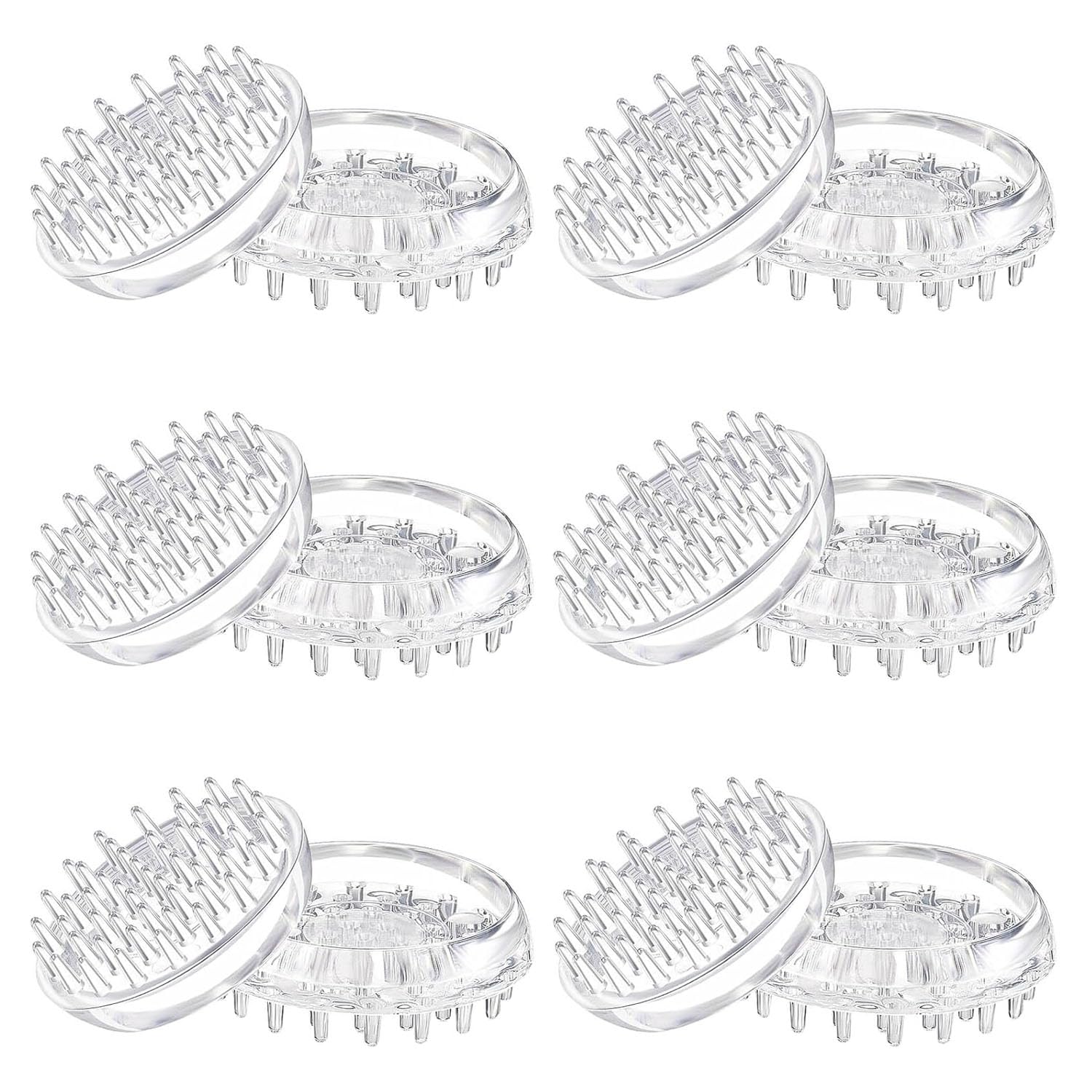 Set of 12 Heavy-Duty Caster Pads for Furniture Legs - Non-Slip Floor Protectors for Carpets & Hard Floors - Ideal for Chairs, Tables, Sofas - 50mm Round Discs to Prevent Damage & Movement