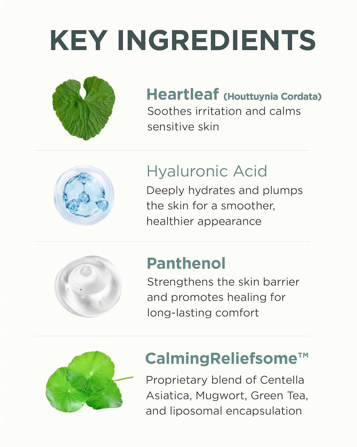 OURWHY Heartleaf Hydra Calming Serum (1.35fl oz) - Soothing & Hydrating Serum for Sensitive Skin. With Heartleaf Extract, Hyaluronic Acid & Panthenol - Image 4