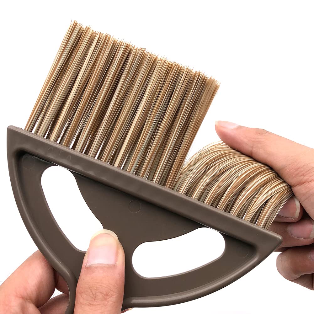 Kleines Besen- und Kehrschaufel-Set, Mini-Kehrschaufel und Bürste, Handbesen und Kehrschaufel-Set, Mini-Besen- und Kehrschaufel-Set für Zuhause, Camping, Haustiere, Wohnheim (2 Stück)