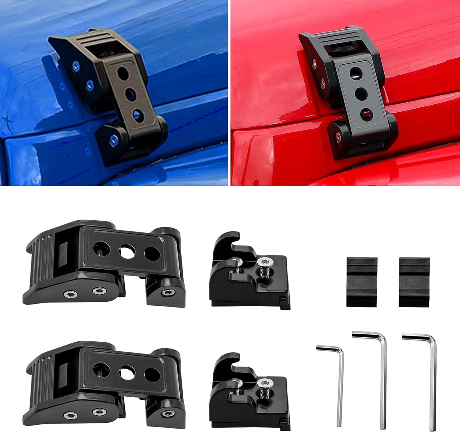 Datouboss フードロック キャッチ ラッチキット Jkラングラー ボンネット ブラケット ボンネットロック ジープ ラングラー Jk無制限07 17 ロックフードキット スタイル 1 ブランド買うならブランドオフ