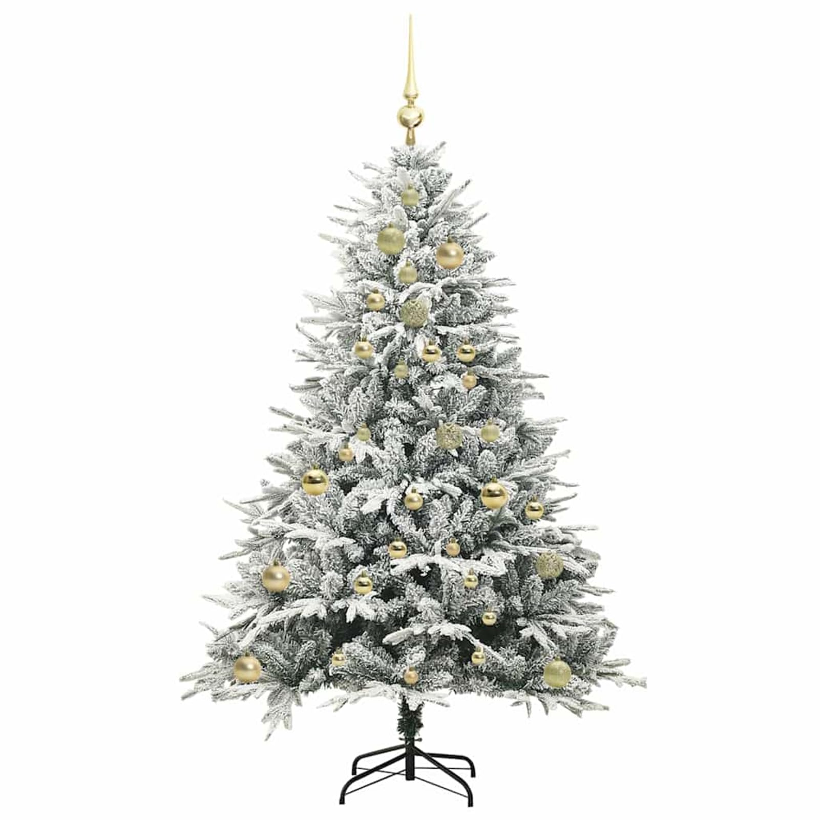 Árbol de Navidad Artificial Moderno LED con Base de Metal - Blanco Cálido