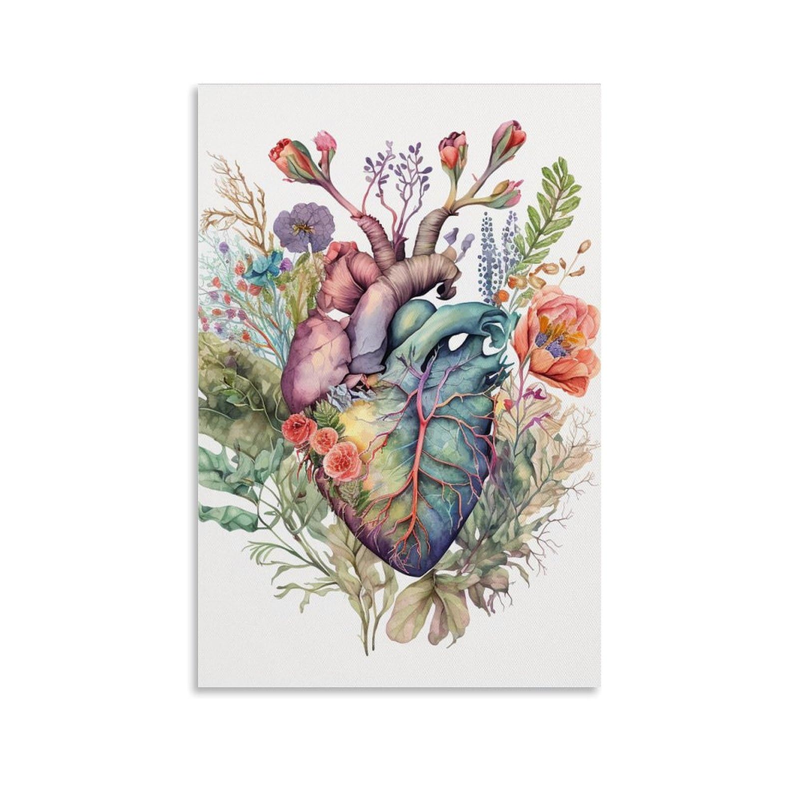 Amazon.co.jp: 心、脳、肺解剖、医学壁画、臓器心臓病学、病院