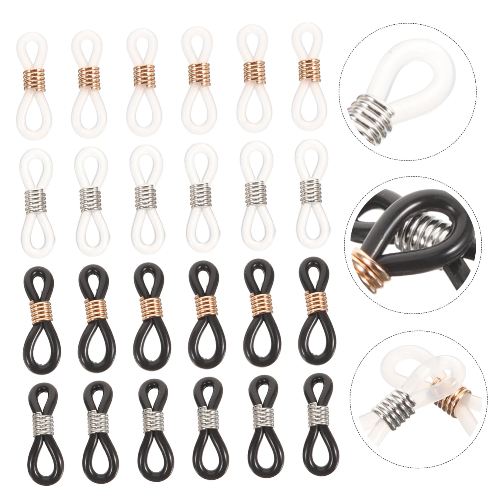 300pezzi Catena Per Occhiali Silicone Antiscivolo Con Anello Regolabile Per Accessori Occhiali Fashion e Resistente