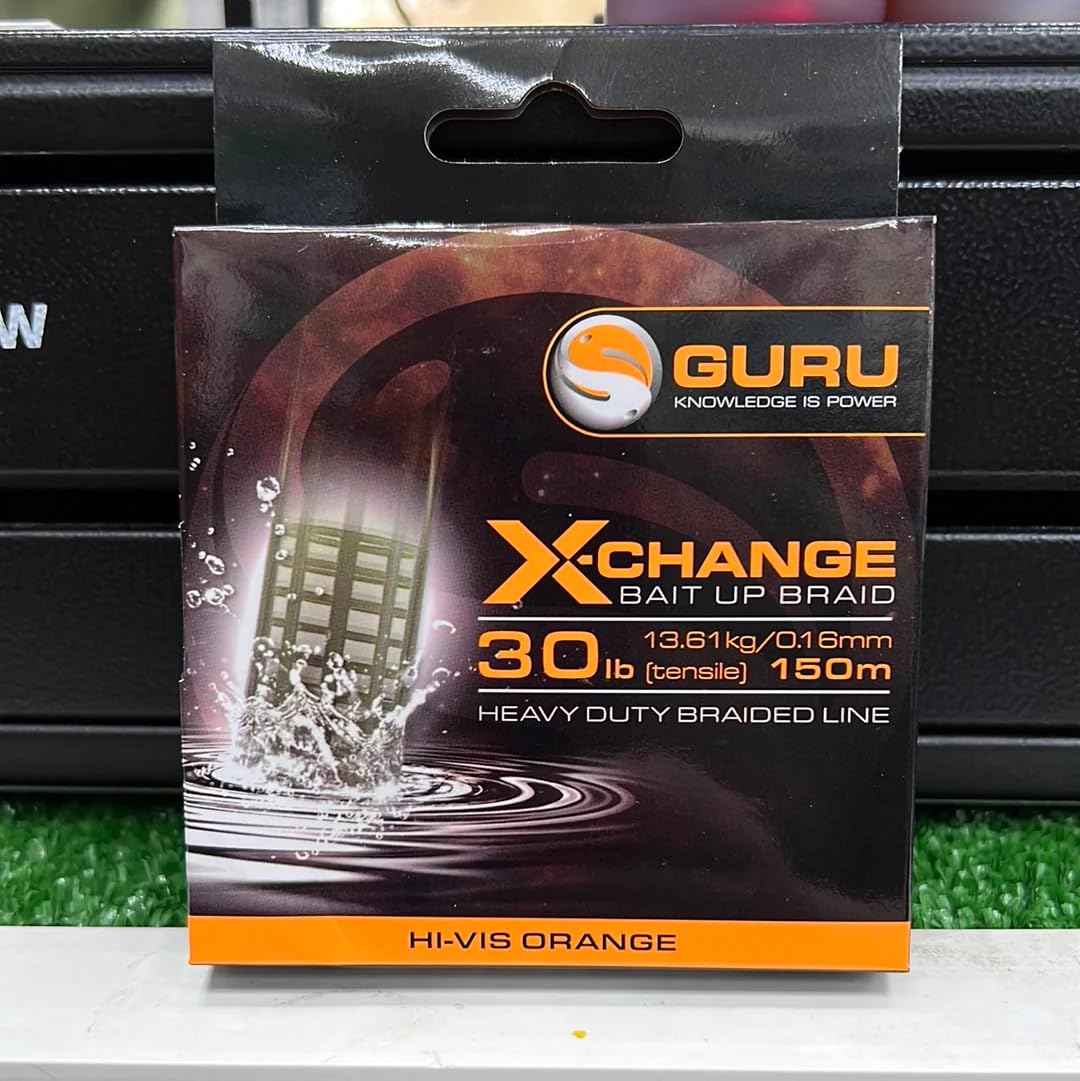 Korda Guru X-Change Bait Up Braid 30lb Hi-Vis Orange 150m GSPB