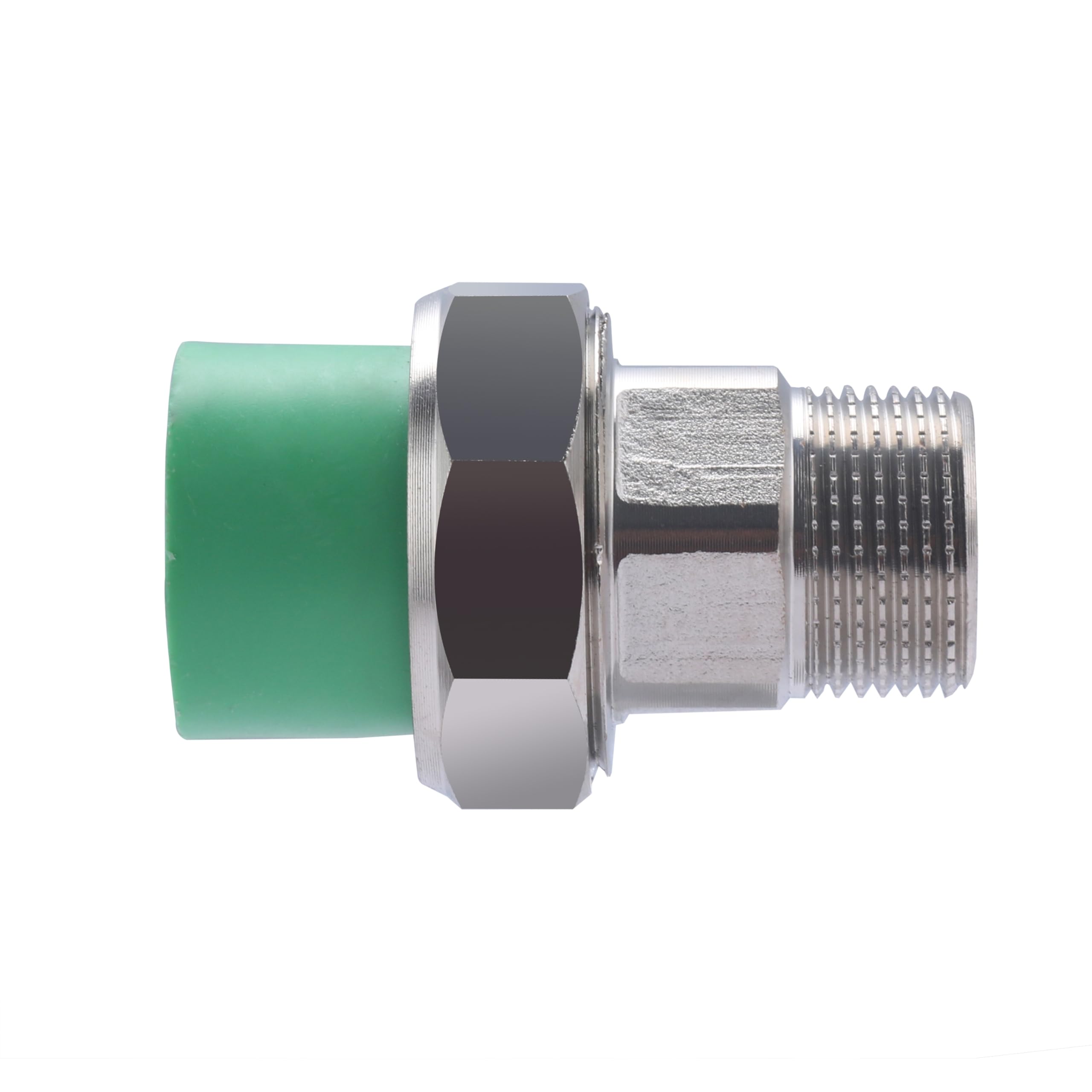 Manguito mixto PPR rosca macho 3/4 – Ø25 mm x10 uds | Ideal para transiciones entre roscado y tubería PPR en instalaciones de agua | Conexión segura, duradera y fácil de instalar | QUICK PLOMBERIE