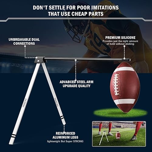 Miniatura 3 de Camiseta de fútbol para patadas de fútbol, soporte portátil para patadas, camiseta compatible con todos los tamaños de fútbol, equipo de práctica