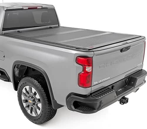 Rough Country Hard Flip-Up Truck Bed Tonneau Cover for Chevy