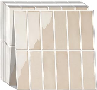 Peel and Stick Tile，New Upgrade Thicker Design Self Adhesive 12