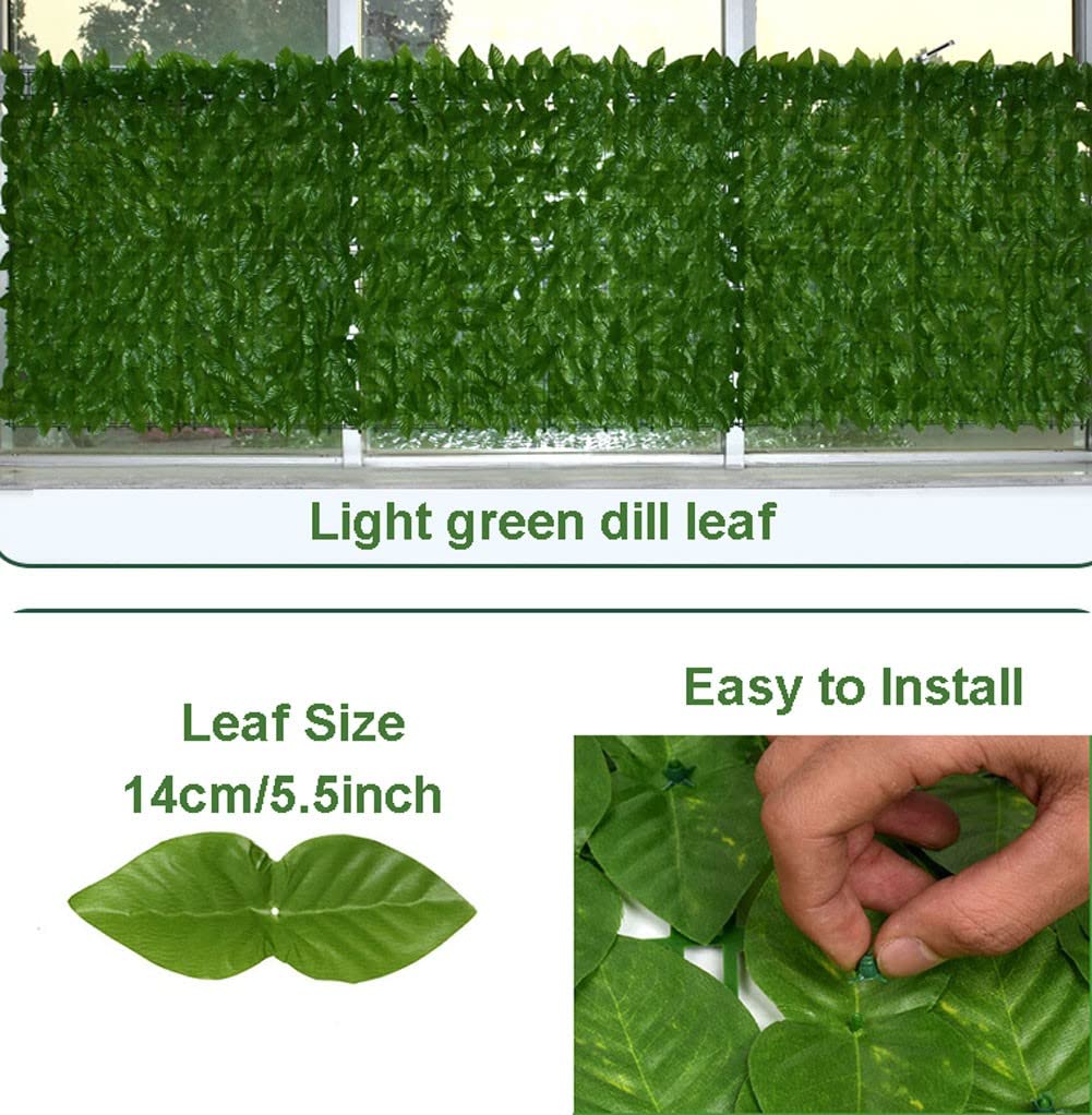 Hojas de Artificial para Jardín Seto Artificial Setos artificiales valla de hojas de hiedra sintética para valla de privacidad, pantalla de pared, jardín, patio, patio, exterior, decoración de bod