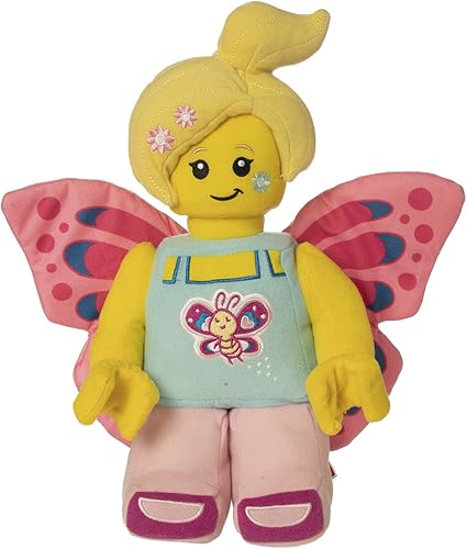 Lego - Minifigura mariposa niña con flores, personaje de peluche de 12 pulgadas