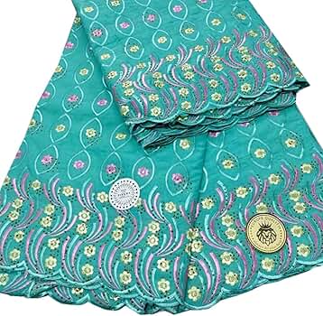 Amazon.com: Lafaya 100% Cotton Lace Fabrics with Rhinestones