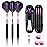 sanfeng Darts Plastic Tip Set with Slim Case 18g for Electronic Dart Board with 50 Rubber O-Rings 6 Purple Alu Shafts Extra 50 Replacement Soft Tips Accessories
