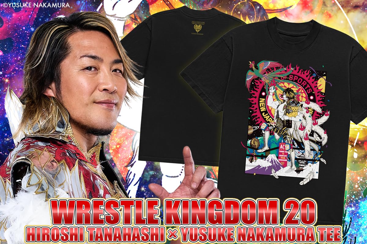 Amazon.co.jp: 新日本プロレス WK20 棚橋弘至×中村佑介 Tシャツ