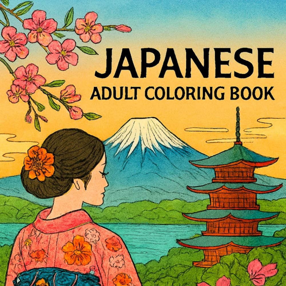 100 Views of Japan: Savoring Japan’s Beautiful Landscapes Through Coloring