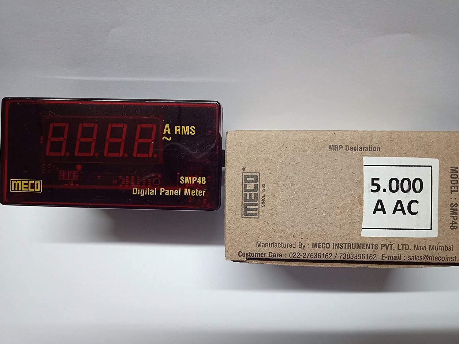 Meco Digital Panel Meter; SMP-48; 0-5 A AC RS - RESCALEABLE AMP METER TO BE WITH EXTERNAL CT RANGE 50/5 to 9000/5 (B08ZKMS7M6) Amazon Price History, Amazon Price Tracker