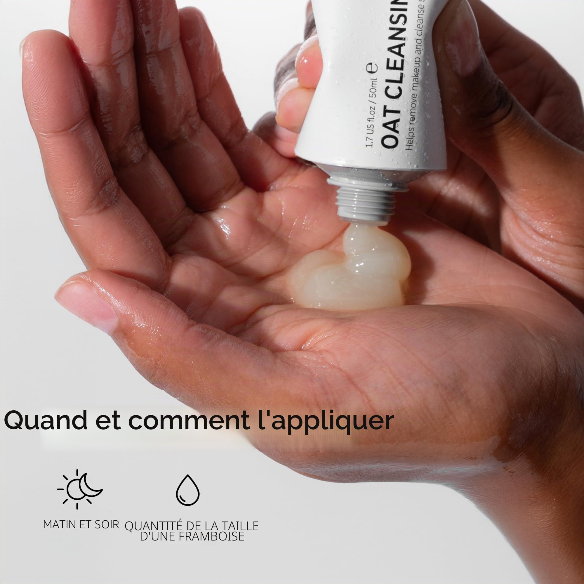 The INKEY List Oat Cleansing Balm pour éliminer le maquillage et nettoyer la peau sensible 50 ml