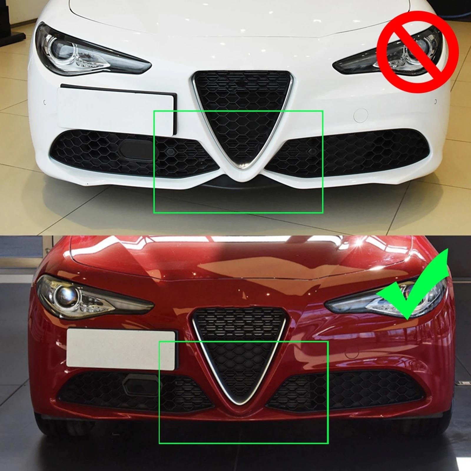 Spoiler paraurti anteriore per Alfa per Romeo per Giulia 952 2015-2024, lama di protezione inferiore per carrozzeria Kit spoiler anteriore(Nero lucido)